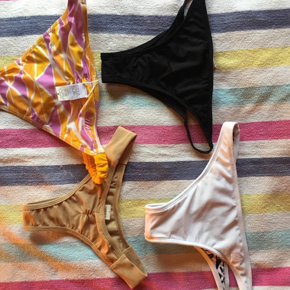 Various bikini bottoms